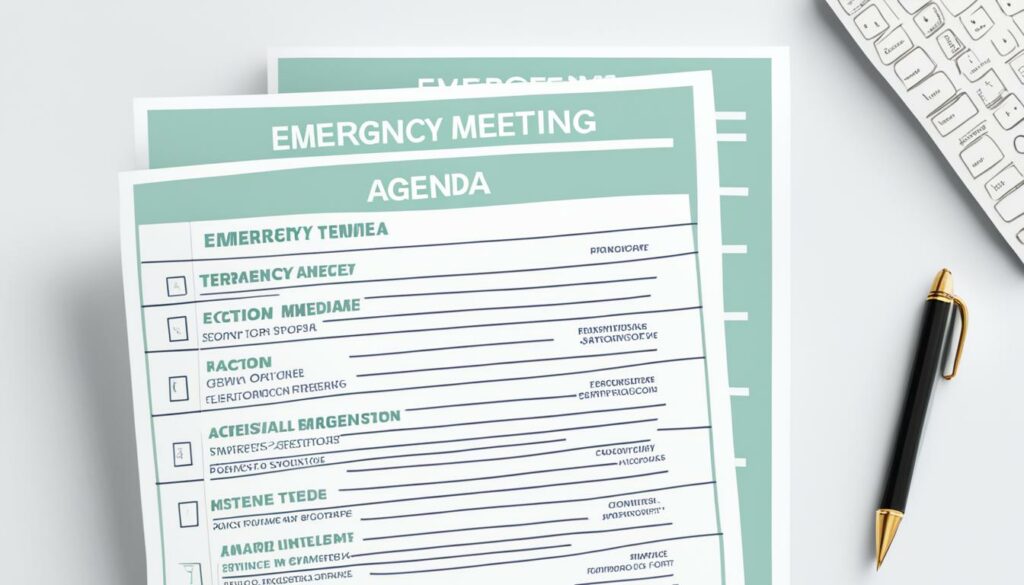 Emergency Meeting Agenda Template